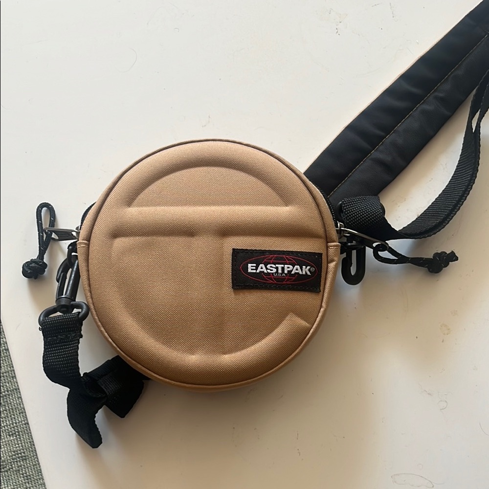 Eastpak Telfar Beige and Black Round Belt Bag